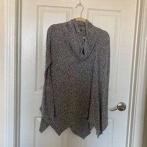 Grey cowl neck Express sweater. Size XS.
